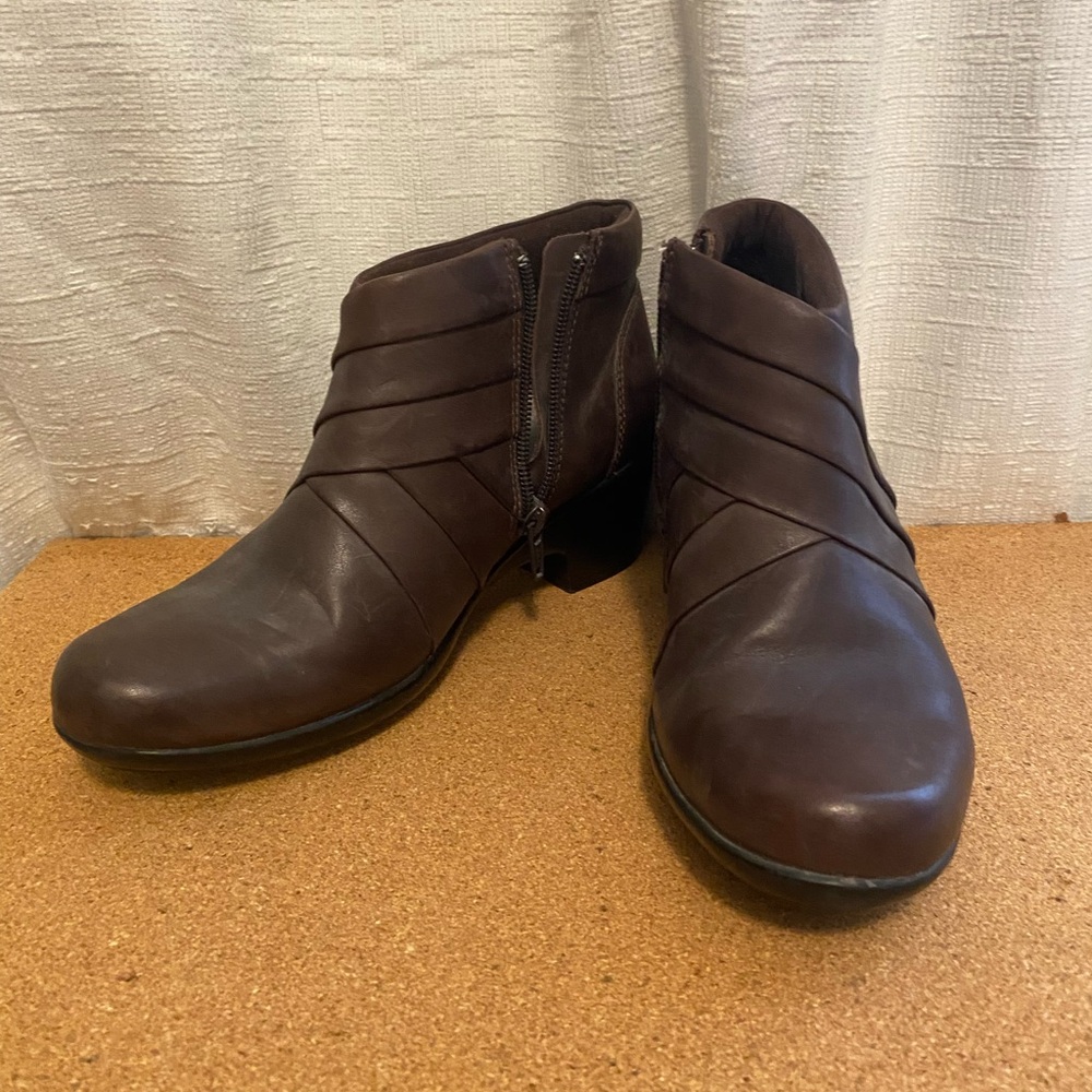 Clarks Brown Ankle Boots